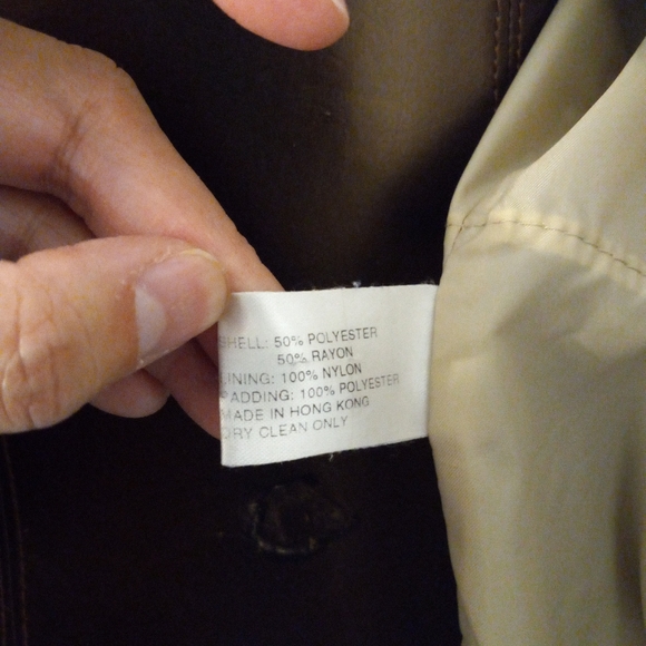 Women's Short trench coat / raglan / spring fall light jacket (vintage 1990s) - Picture 11 of 15